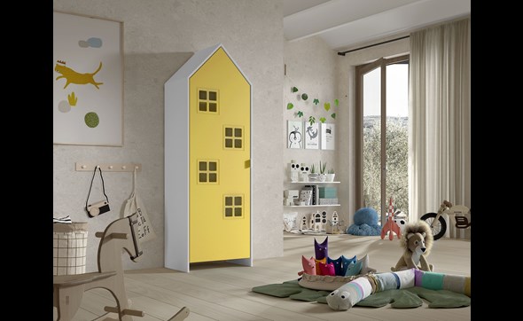 Armoire-1-porte-Casami-Bruges-MDF-lanque-jaune-01-Vipack