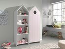 Armoire-1-porte-bibliotheque-Casami-MDF-laque-blanc-rose-116cm-CSCO0202-Vipack
