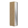 Armoire-1-porte-miroir-Rivoli-chene-artisan-1H3F050-02-Gautier