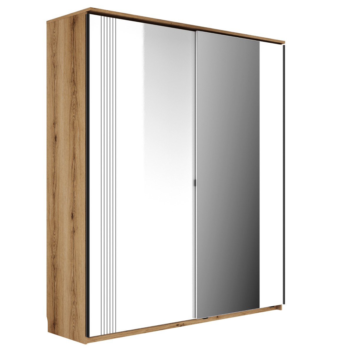 Armoire-2-Portes-Coulissantes-Enzo-1H3M208-Chene-Helvezia+blanc-01-Gautier