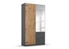 Armoire-2-portes-1-miroir-Butte-decor-chene-artisan-91cm-Rauch