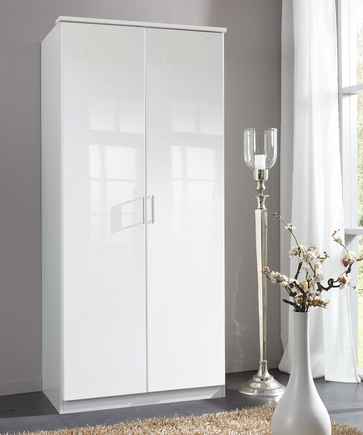 Armoire-2-portes-Clack-laque-blanc-90cm-Wimex
