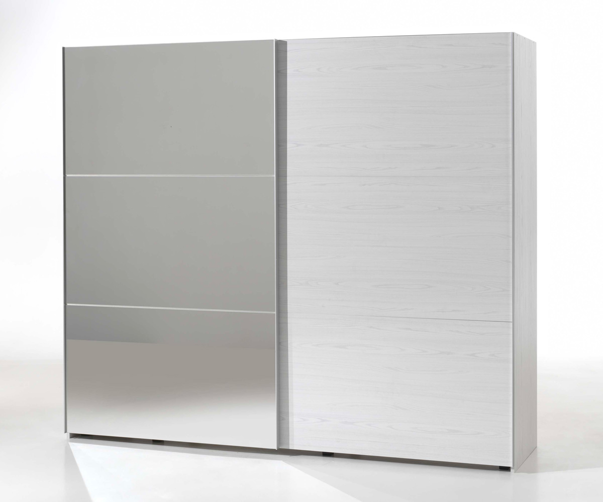 Armoire-2-portes-Helga-decor-bois-chene-clair-moonlight-miroir-250cm-Neyt