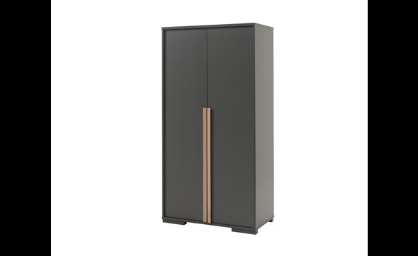 Armoire-2-portes-London-melamine-anthracite-decor-chene-99cm-Vipack