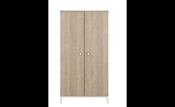 Armoire-2-portes-Marcel-decor-chene-blond-blanc-front-Gautier