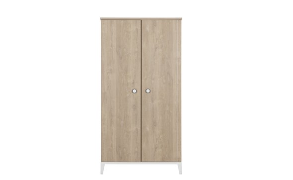 Armoire-2-portes-Marcel-decor-chene-blond-blanc-front-Gautier