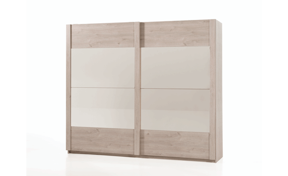 Armoire-2-portes-Nani-decor-bois-chene-miroir-250cm-Neyt