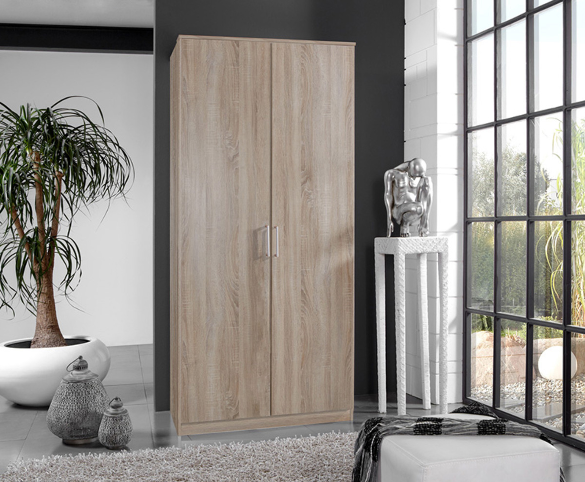 Armoire-2-portes-Osaka-decor-chene-91cm-Wimex