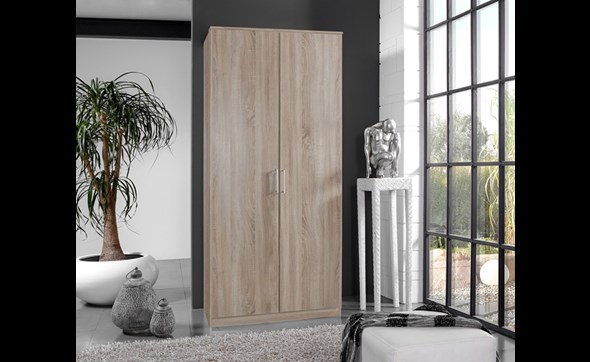 Armoire-2-portes-Osaka-decor-chene-91cm-Wimex