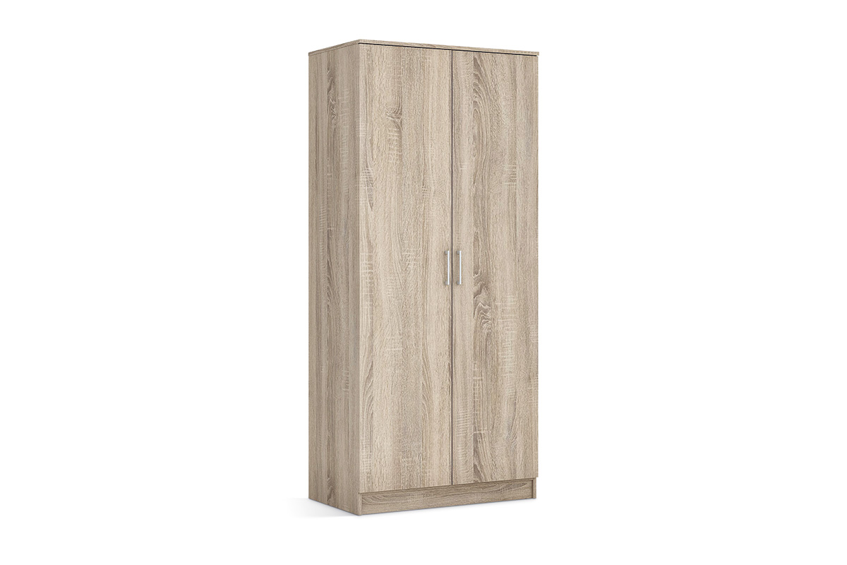 Armoire-2-portes-Ray-6305-2-decor-chene-sonoma-80cm-Rousseau