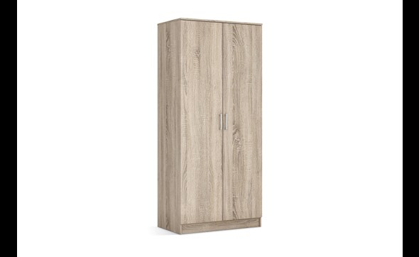 Armoire-2-portes-Ray-6305-2-decor-chene-sonoma-80cm-Rousseau