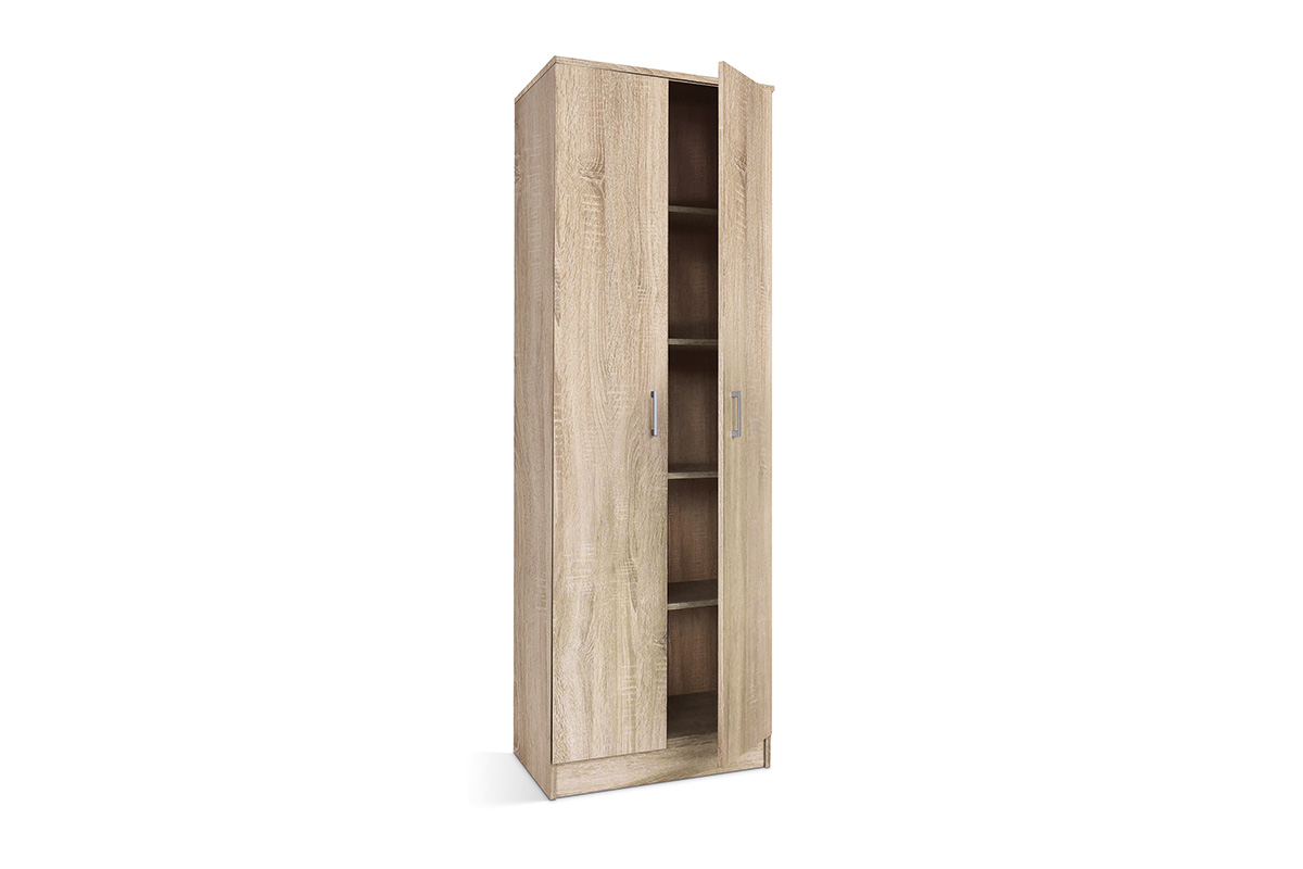 Armoire-2-portes-Ray-6403-2-decor-chene-sonoma-60cm-open-Rousseau