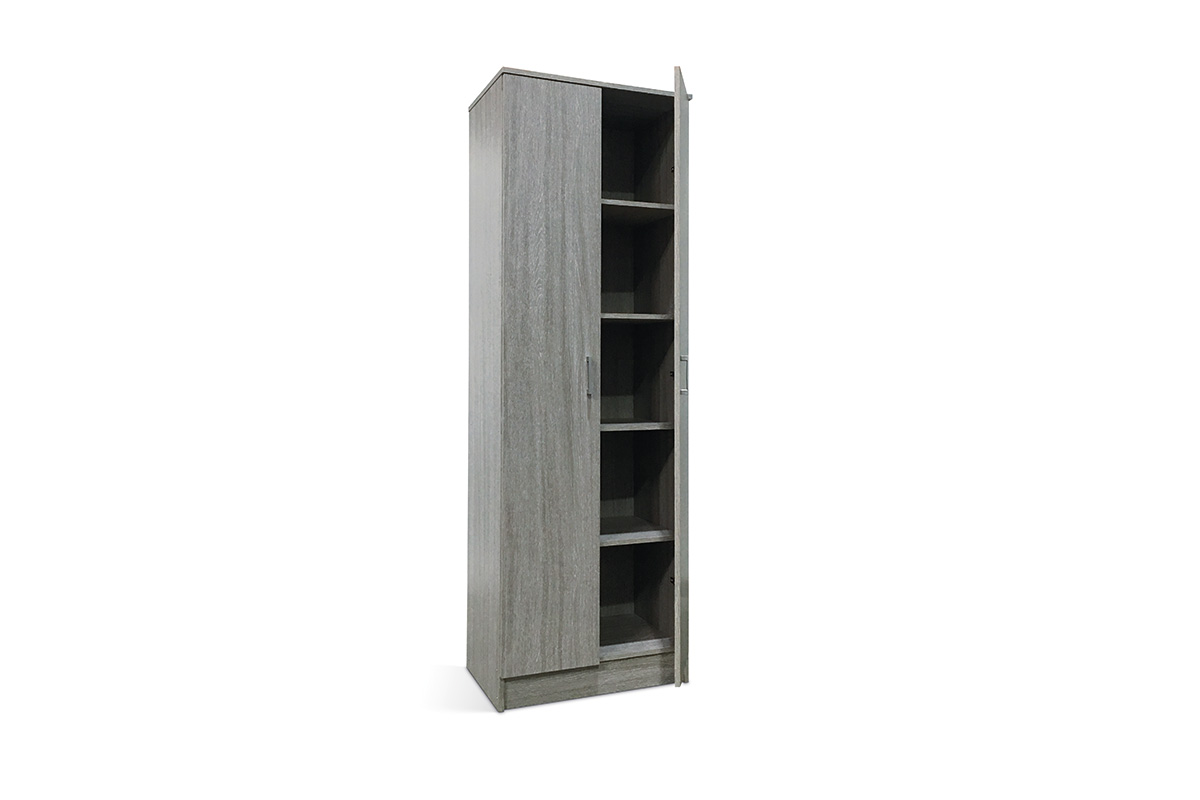 Armoire-2-portes-Ray-6403-5-decor-chene-gris-60cm-open-Rousseau