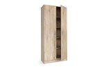 Armoire-2-portes-Ray-6405-2-decor-chene-sonoma-80cm-open-Rousseau