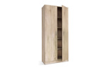 Armoire-2-portes-Ray-6405-2-decor-chene-sonoma-80cm-open-Rousseau