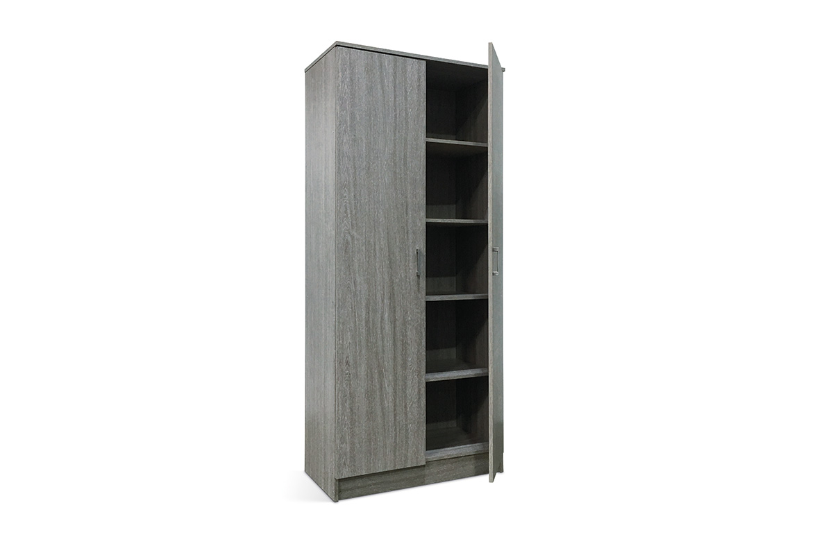 Armoire-2-portes-Ray-6405-5-decor-chene-gris-80cm-open-Rousseau