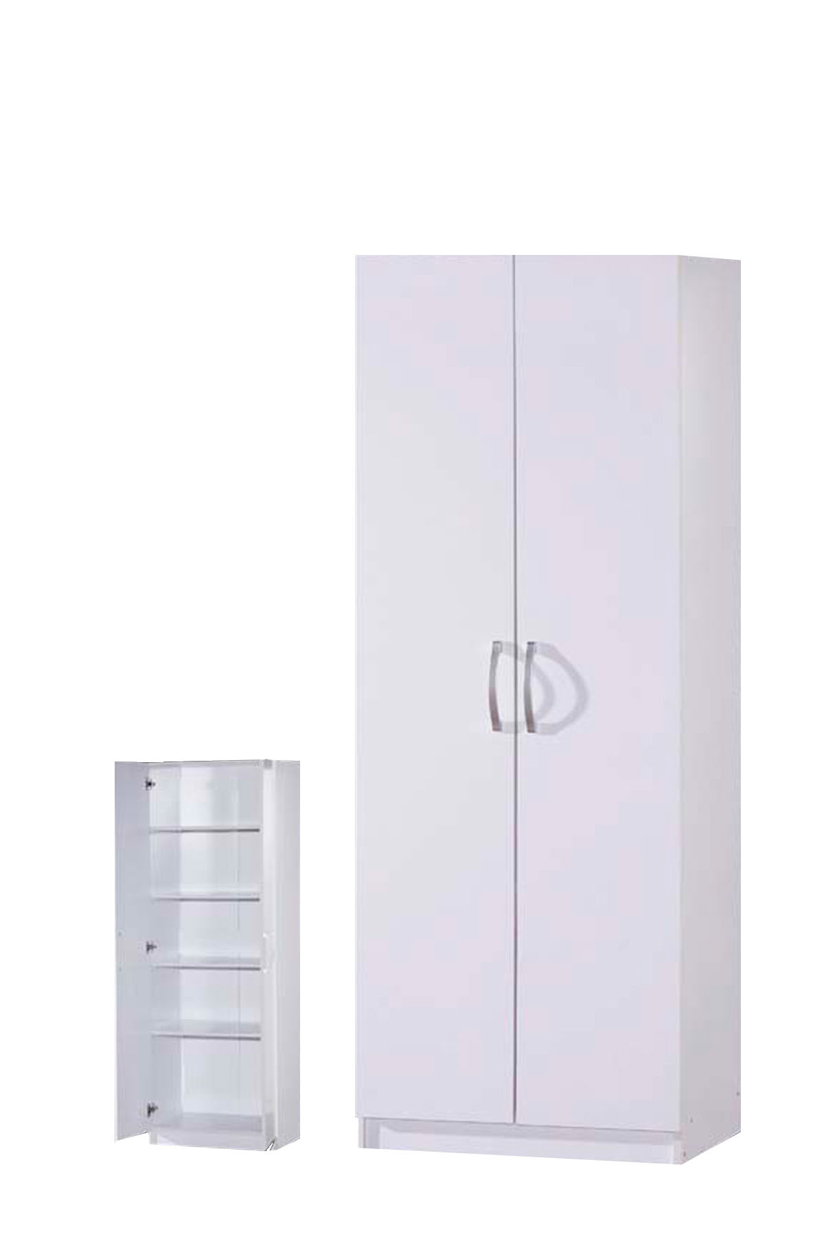 Armoire-2-portes-Snow-decor-bois-blanc-60cm-Oosterlynck