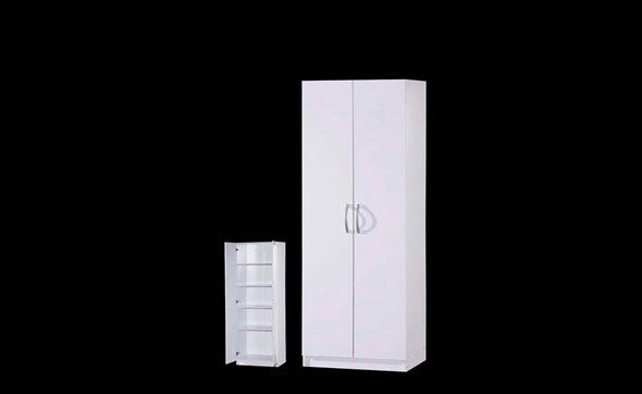 Armoire-2-portes-Snow-decor-bois-blanc-60cm-Oosterlynck