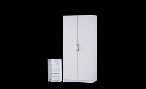 Armoire-2-portes-Snow-decor-bois-blanc-80cm-Oosterlynck