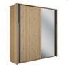 Armoire-2-portes-coul-1-miroir-Rivoli-chene-artisan-1H3F200-04-Gautier