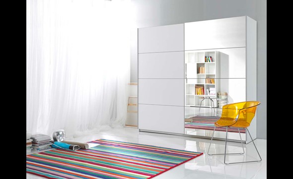 Armoire-2-portes-coulissantes-Beta-decor-blanc-miroir-220cm-Helvetia
