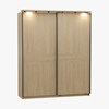 Armoire-2-portes-coulissantes-Lago-decor-bois-sand-oak-200cm-Meubar