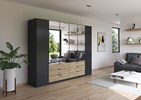 Armoire-2-portes-pleines-4-portes-miroir-6-tiroirs-Davoa-imitation-chene-artisan-gris-metal-5DA9-AG446-Rauch