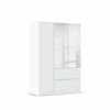 Armoire-3 portes-2 miroirs-2 tiroirs-Joel-0CK8-AG504-Blanc neige-01-Rauch