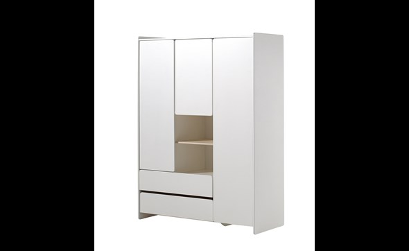 Armoire-3-portes-2-tiroirs-Kiddy-MDF-laque-blanc-138cm-Vipack