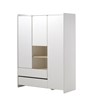 Armoire-3-portes-2-tiroirs-Kiddy-MDF-laque-blanc-138cm-Vipack