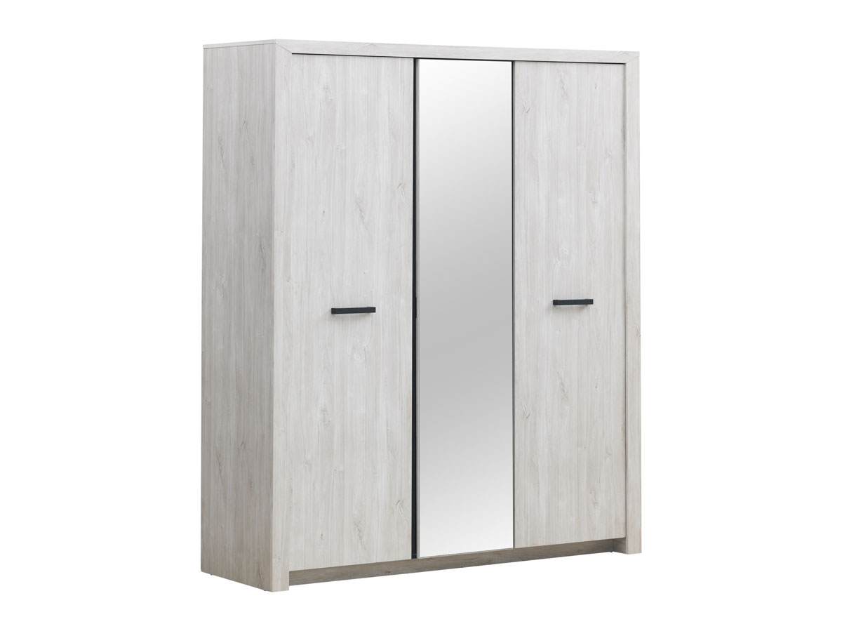 Armoire-3-portes-Elvis-decor-bois-chene-blanc-173cm-Oosterlynck