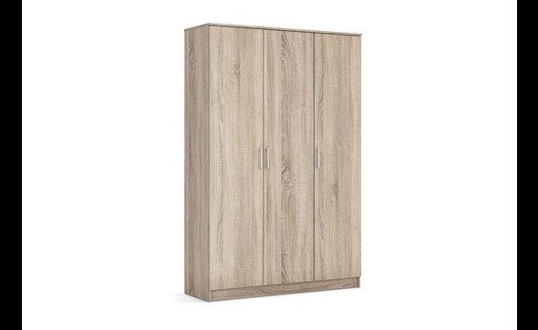 Armoire-3-portes-Ray-6310-2-decor-chene-sonoma-120cm-Rousseau