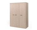 Armoire-3-portes-battantes-Hanna-papier-decor-zomereik-151cm-Neyt