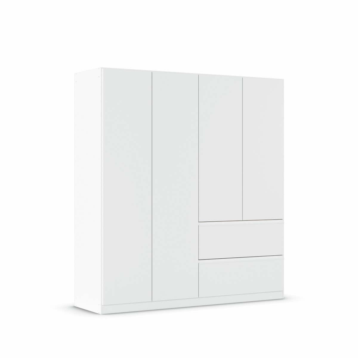 Armoire-4 portes-2 tiroirs-Joel-0CN9-AG504-Blanc neige-01-Rauch