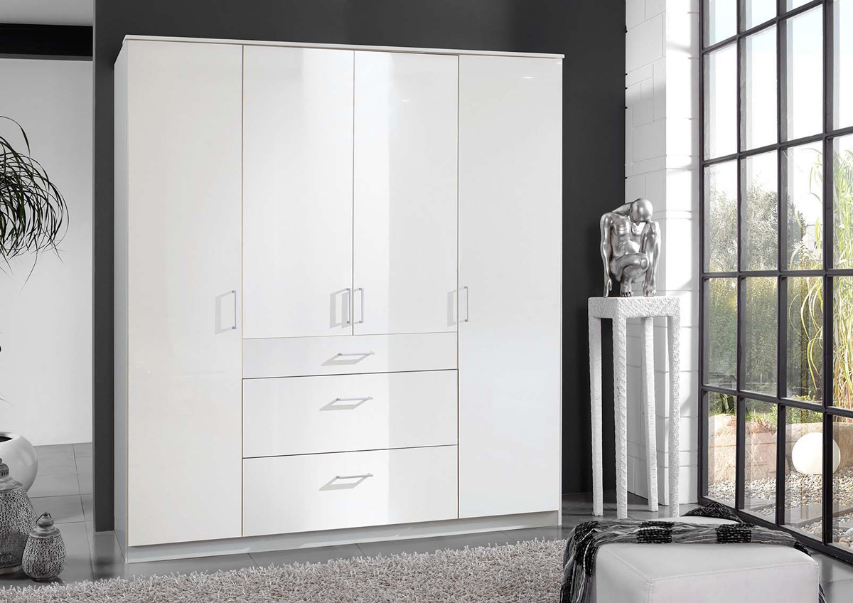 Armoire-4-portes-3-tiroirs-Clack-laque-blanc-180cm-01-Wimex
