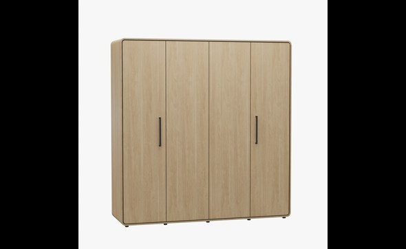 Armoire-4-portes-Lago-decor-bois-sand-oak-Meubar