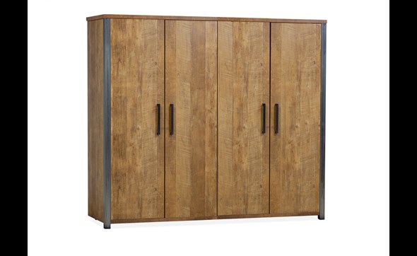 Armoire-4-portes-Lennox-lamulux-Old-Teak-Maxfurn