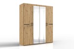 Armoire-4-portes-battantes-Anna2-decor-763-chene-artisan-miroir-180cm-763-568-Wimex