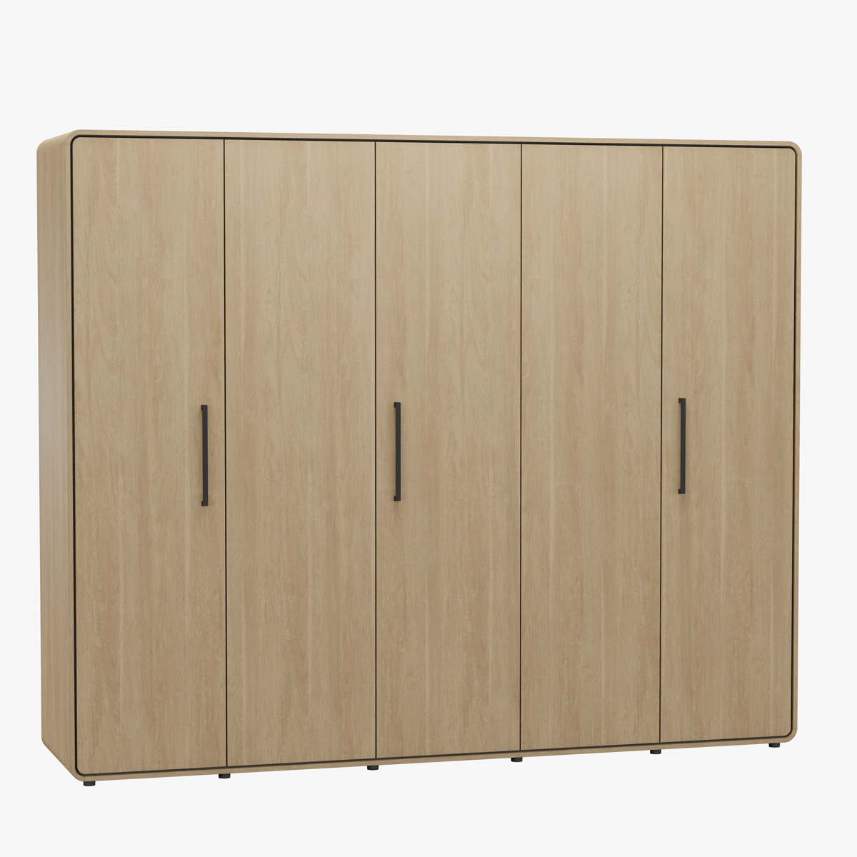 Armoire-5-portes-Lago-decor-bois-sand-oak-Meubar