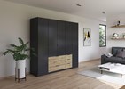 Armoire-5-portes-pleines-6-tiroirs-Davoa-imitation-chene-artisan-gris-metal-0090-AG446-Rauch