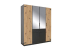 Armoire-6-portes-2-miroirs-181cm-Nevada-decor-chene-artisan-Rauch