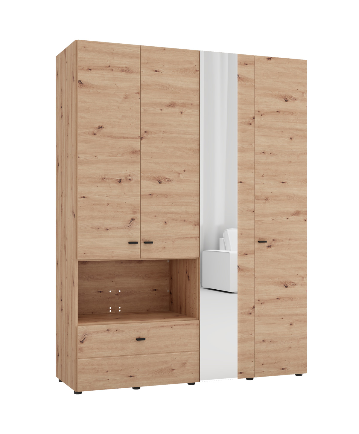Armoire-Campsie-11015115-4K1F1O-h207-Artisan-oak-side-Forma-Ideale