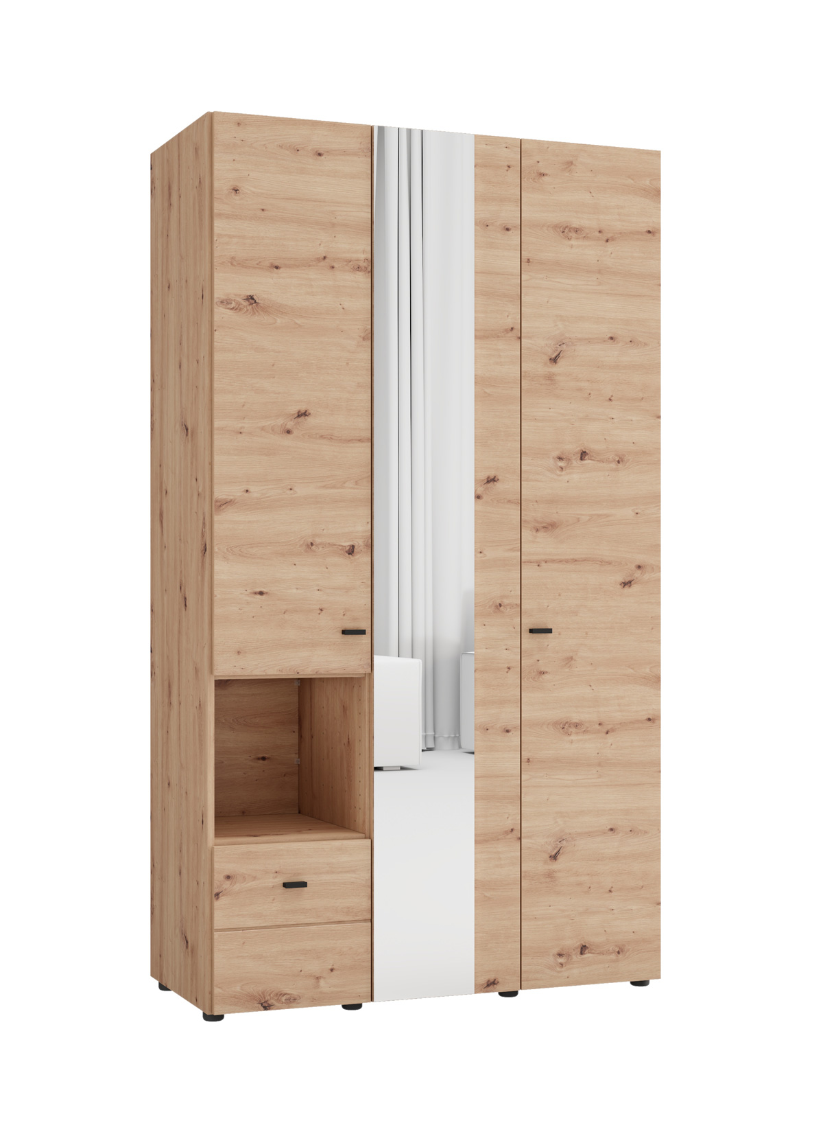 Armoire-Campsie-11015117-3K1F1O-h207-Artisan-oak-side-Forma-Ideale