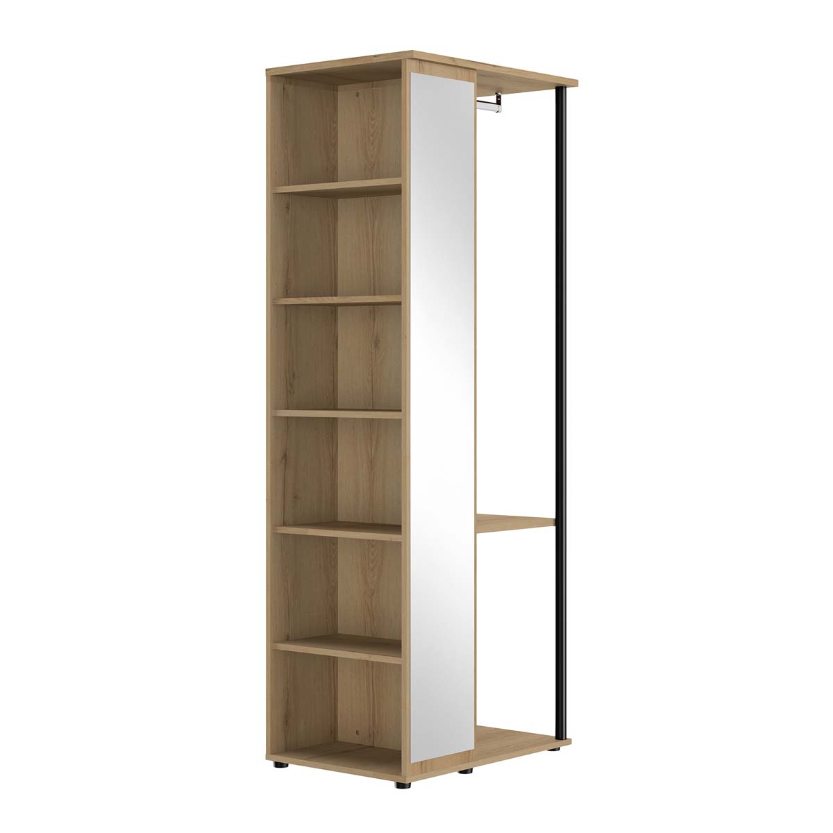 Armoire-Lucian-penderie-miroir-chene-helvezia-02-Gautier
