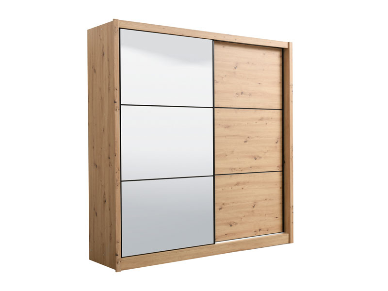 Armoire-Navara-11008279-1-porte-pleine-1-porte-miroir-213cm-side-Forma-Ideale