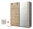 Armoire-Nora-2-portes-coulissantes-decor-french-oak-188cm-bloc-tiroir-Universele-Bauwens-GBO