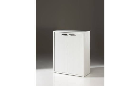 Armoire-basse-2-portes-bureau-Pronto-decor-bois-blanc-90cm-Neyt