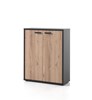 Armoire-basse-2-portes-bureau-Pronto-decor-bois-pin-noir-90cm-Neyt