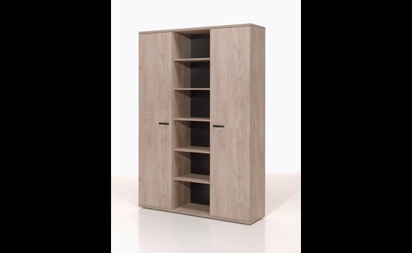 Armoire-bureau-Rio-decor-bois-humus-eik-H-160cm-Neyt