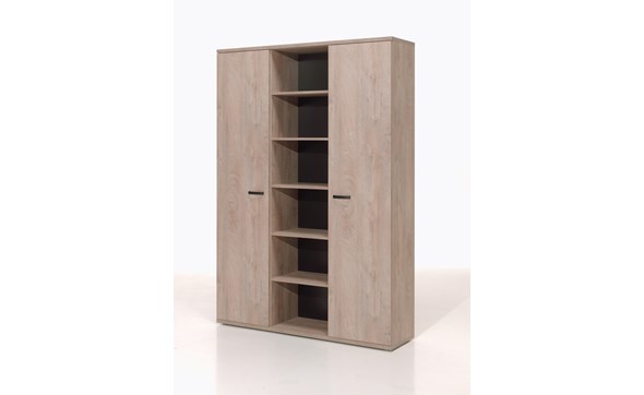 Armoire-bureau-Rio-decor-bois-humus-eik-H-160cm-Neyt